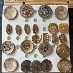 Vintage Buttons - Metal